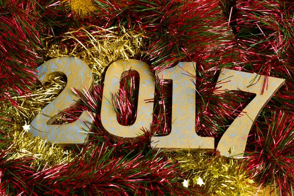 Nummer 2017, als het nieuwe jaar — Stockfoto