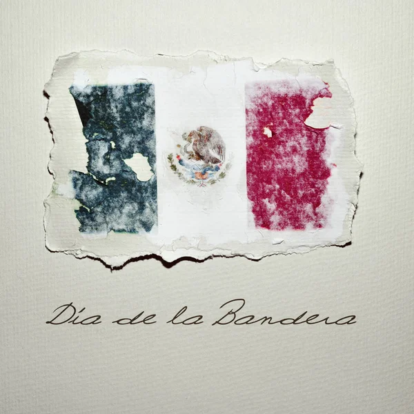 Dia de la Bandera, Jour du drapeau au Mexique — Photo