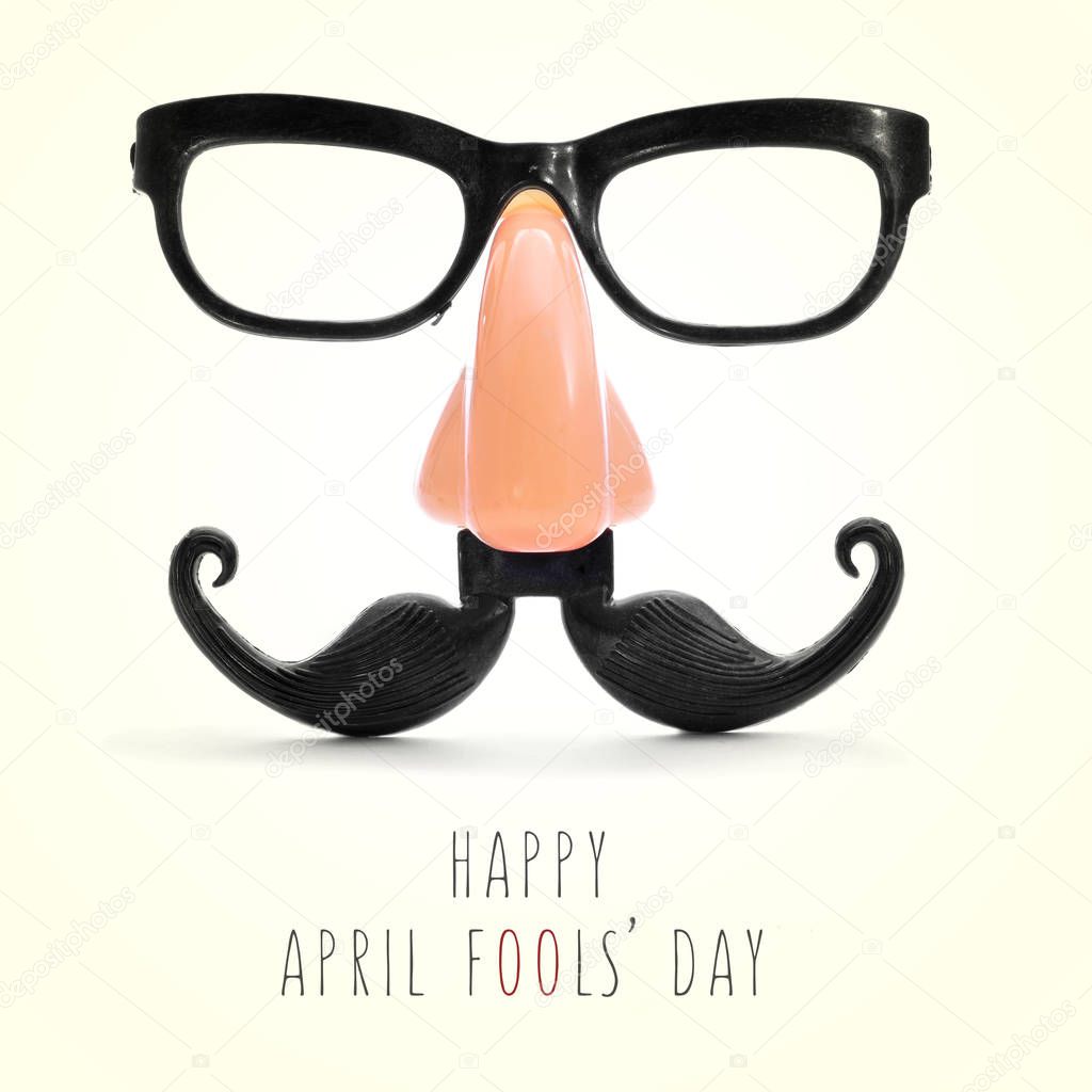 text happy april fools day