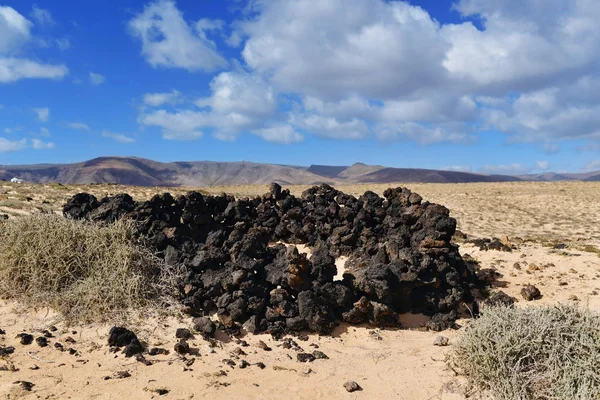 Krajobraz lanzarote, Wyspy Kanaryjskie, Hiszpania — Zdjęcie stockowe