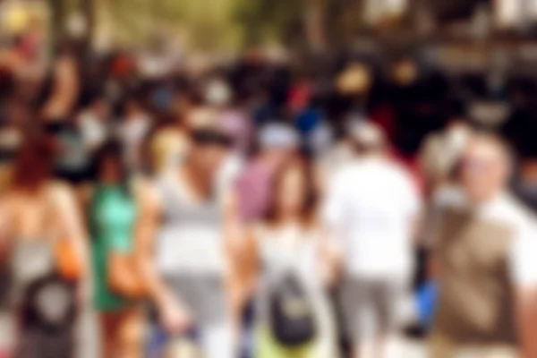 Defocused blur background of people walking or marching — Stock Photo, Image
