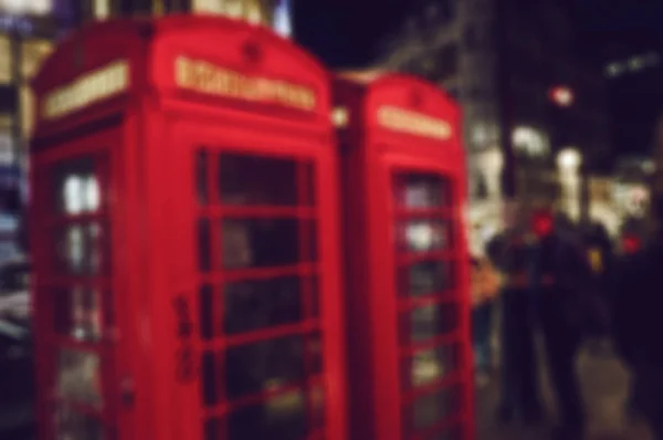 Blur background of a street of London at night — Stock Photo, Image