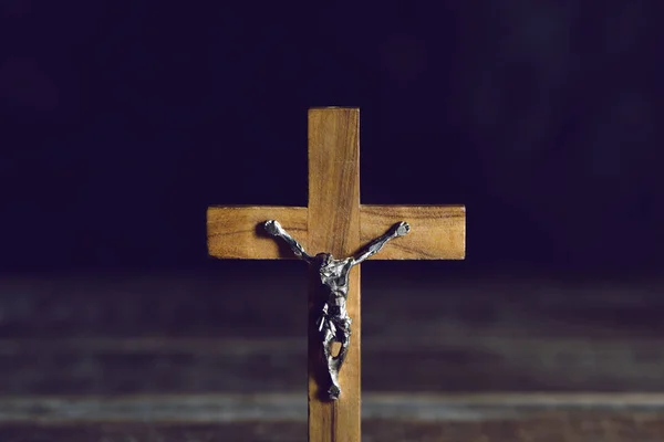 Old christian crucifix — Stock Photo, Image