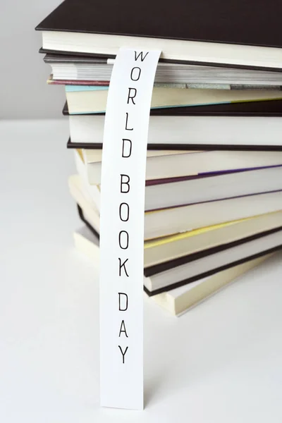 Books and text world book day — Stock Photo, Image