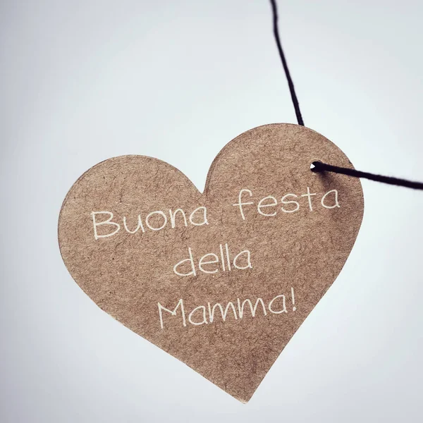 Buona festa della mamma, šťastné matky den v italštině — Stock fotografie
