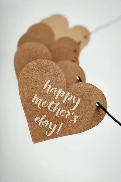 Text happy mothers day in a heart — Stock Photo, Image