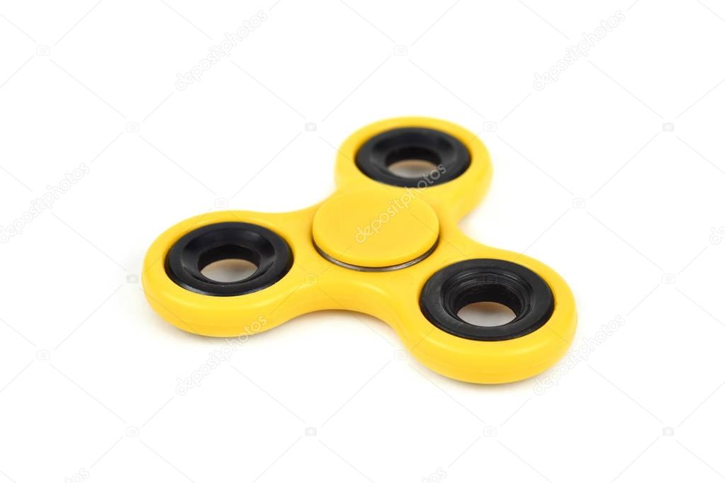 yellow fidget spinner