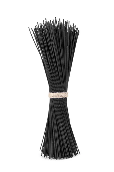 黒い調理スパゲティ — ストック写真