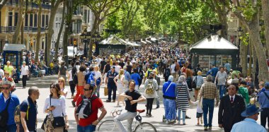 La rambla, Barselona, İspanya