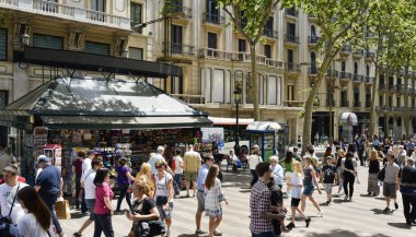 La rambla, Barselona, İspanya