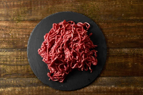 Raw beef ground meat — Stock Photo, Image