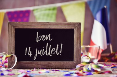 metin bon 14 juillet, mutlu 14 Temmuz ayında Fransız