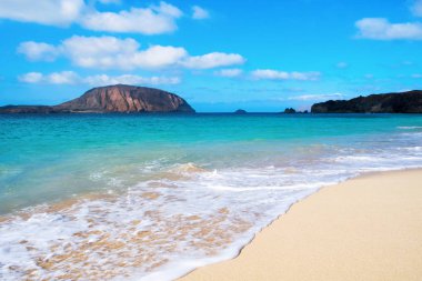 Conchas Beach La Graciosa, Kanarya Adaları, İspanya