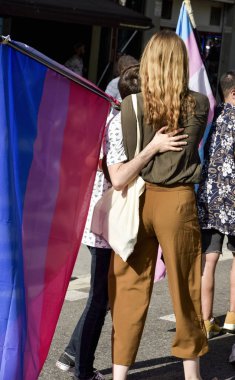 gay pride parade in Barcelona, Spain clipart