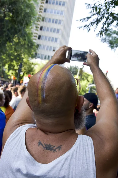 Parada dumy gejowskiej w Barcelona, Hiszpania — Zdjęcie stockowe