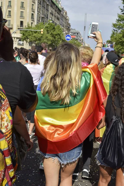 Gay Pride Parade in Barcelona, Spanien — Stockfoto