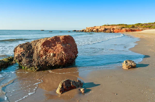 Praia de Playa del Moro em Alcossebre, Espanha — Fotografia de Stock