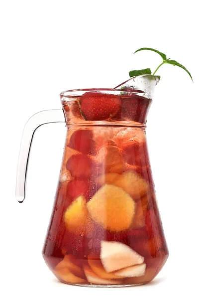 Pitcher of spanish sangria — Stock Photo, Image