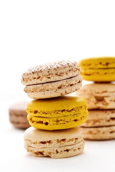 Stosy apetyczny Macarons — Zdjęcie stockowe