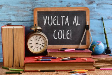 metin vuelta al cole, İspanyolca okula geri