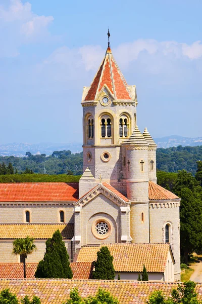 Lerins Abbey στο νησί Saint-Honorat, Γαλλία — Φωτογραφία Αρχείου
