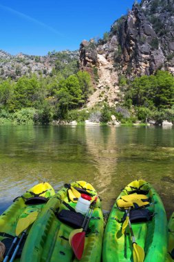 kayaks Ebro River Benifallet, İspanya