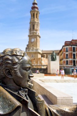 İspanya, Zaragoza 'daki Plaza del Pilar Meydanı