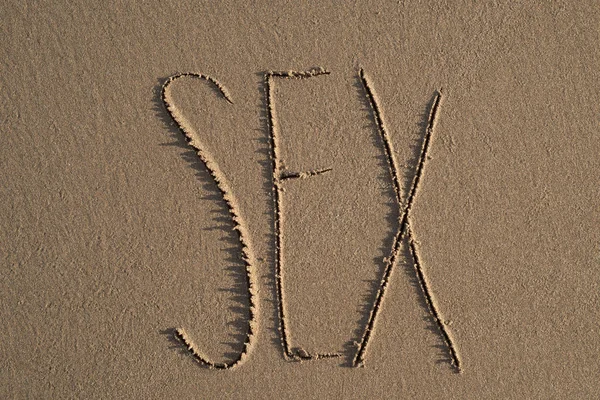 Seks na plaży — Zdjęcie stockowe
