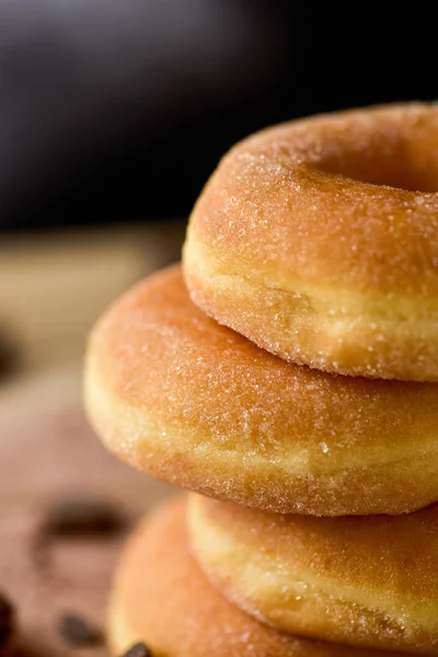 Sugar glazed donuts — Stock Photo, Image