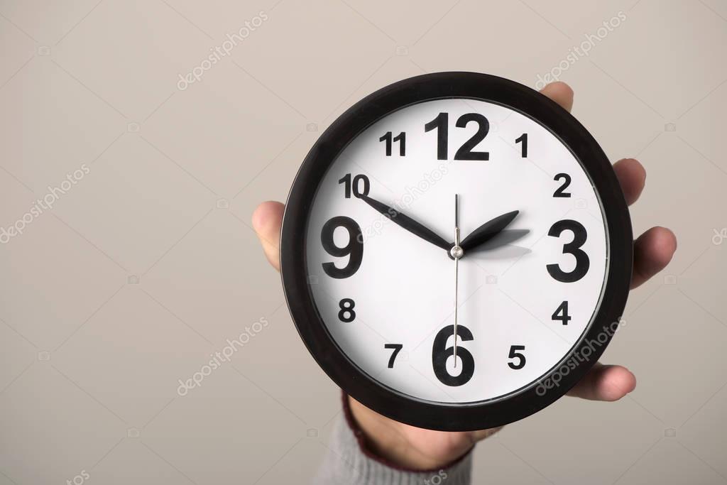 clock being adjusted backward or forward