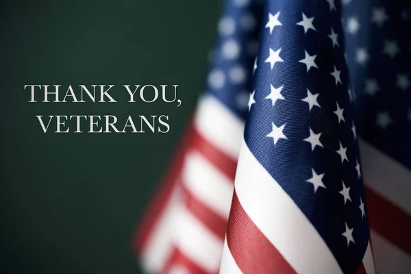 Text thank you veterans — Stock Photo, Image