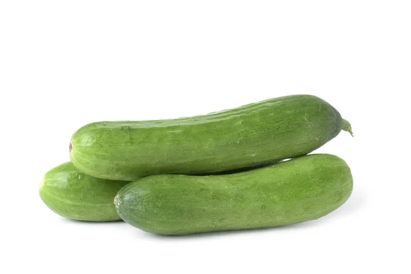 Raw cucumbers on a white background — Stock Photo, Image