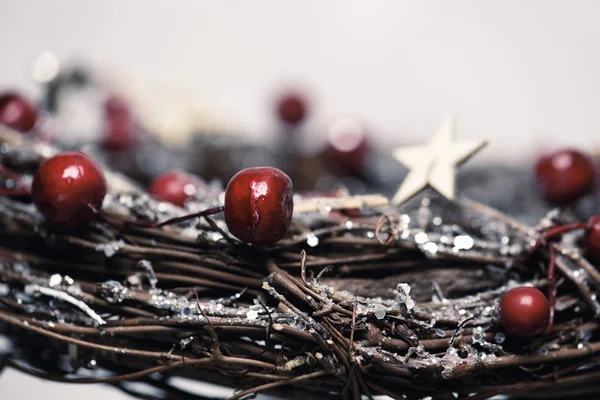 Bonita corona de Navidad — Foto de Stock