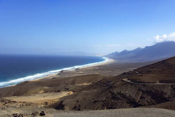 Południowo-zachodnim wybrzeżu wyspy Fuerteventura, Hiszpania — Zdjęcie stockowe