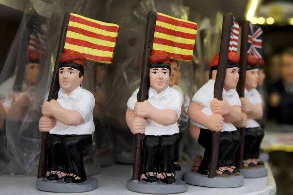 Caganer、キリスト降誕のシーンのカタロニア語の文字 — ストック写真