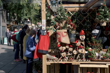 Santa Llucia Noel pazarı Barcelona, İspanya