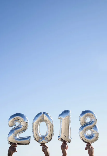 Número 2018, como el nuevo año —  Fotos de Stock