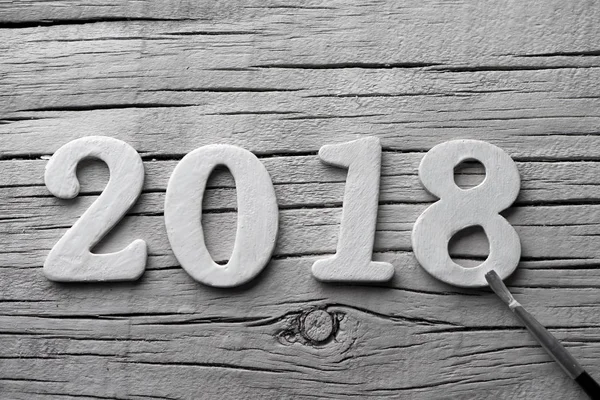 Número 2018, como el nuevo año —  Fotos de Stock
