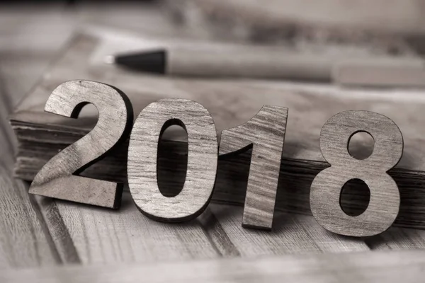 Nummer 2018, als het nieuwe jaar — Stockfoto