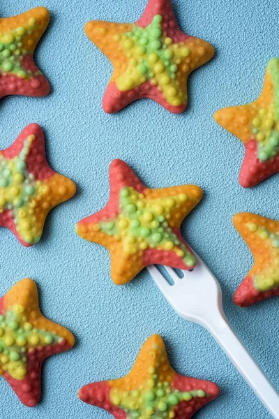 Doces gomas em forma de estrela-do-mar — Fotografia de Stock