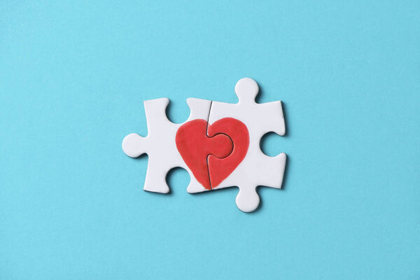 кусочки кабачка, образующие сердце
