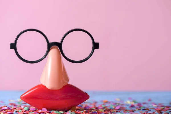 Fake-Brille, Nase und Mund — Stockfoto
