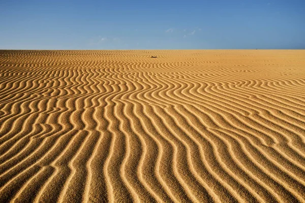 Dunas de areia de Corralejo em Fuerteventura, Espanha — Fotografia de Stock