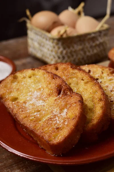 Torrijas, typical spanish dessert for Easter — Stock Photo, Image