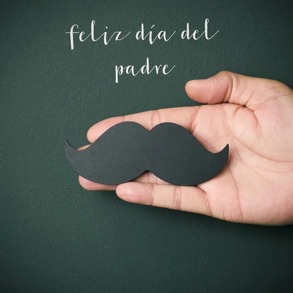 Testo felice giorno dei padri in spagnolo — Foto Stock