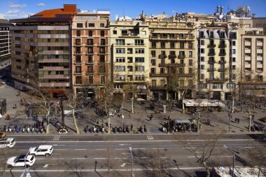 Passeig de gracia barcelona, İspanya sokak