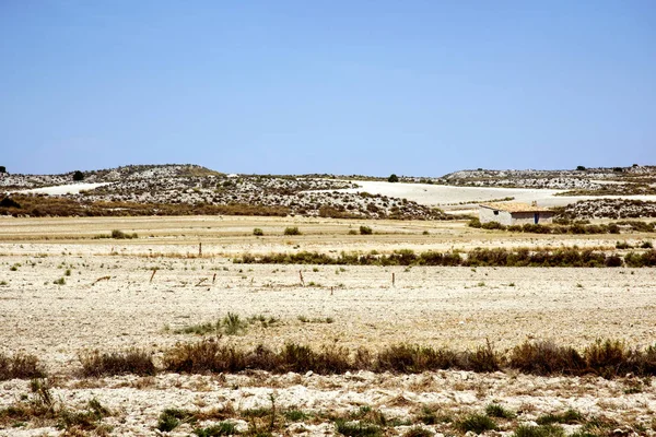 Landscape of Los Monegros in Aragon, Spain — Stock Photo, Image