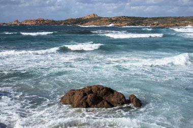 La Marinedda beach, Sardunya, İtalya