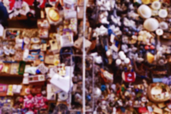 Defocused blur background of a flea market — Stock Photo, Image