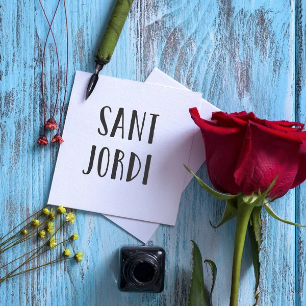 Testo Sant Jordi, San Giorgio in catalano — Foto Stock